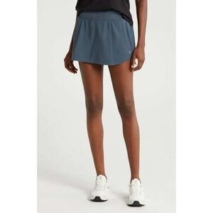 Free Fly Womens Blue Active Breeze Skort 50+ UPF Bamboo Blend Athletic Size S